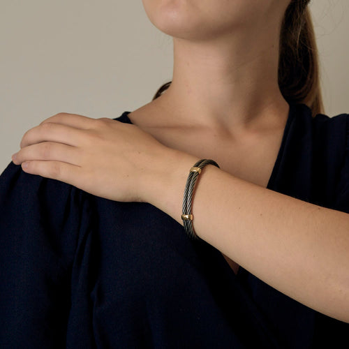 Bracelet FRED - Force 10 - Bracelet en acier et or. Vintage 58 Facettes DV31729-1