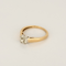 Bague 54 Élégante bague Solitaire en or jaune et or blanc, diamants : 0,28 carat 58 Facettes DV31953-2