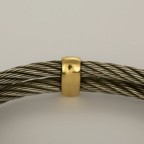 Bracelet FRED - Force 10 - Bracelet en acier et or. Vintage 58 Facettes DV31729-1