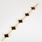 Bracelet VAN CLEEF & ARPELS - Vintage Alhambra - Bracelet en or jaune et onyx 58 Facettes DV31385-6