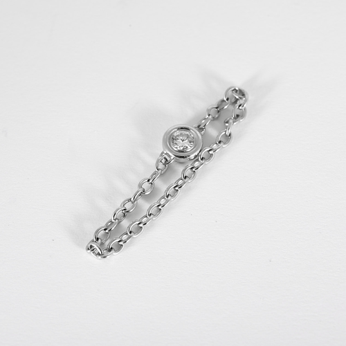 Bague 65 Bague en Or blanc 18k Diamant 58 Facettes DV28510-3