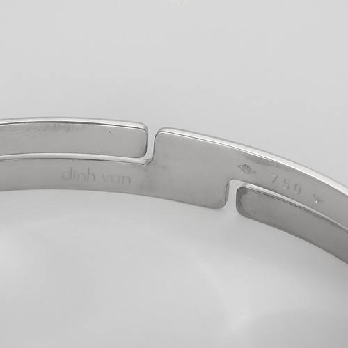DINH VAN - Seventies - Bracelet jonc ouvert en or blanc 58 Facettes DV32072-2