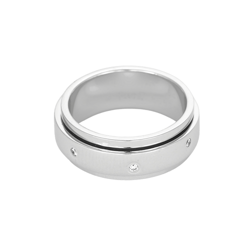 Bague 54 PIAGET - Possession - Anneau en or gris et diamants 58 Facettes DV32076-1