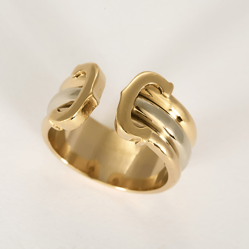 Bague 53 Cartier Bague en Or jaune, blanc et rose 18k 58 Facettes DV31986-1