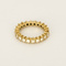 Bague 48.5 Alliance américaine en or jaune et diamants 58 Facettes DV28220-1-485-5