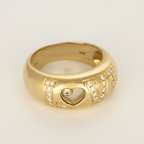 Bague 53 Chopard - Happy Diamond Love - Bague en Or jaune 18k Diamant 58 Facettes DV32010-3