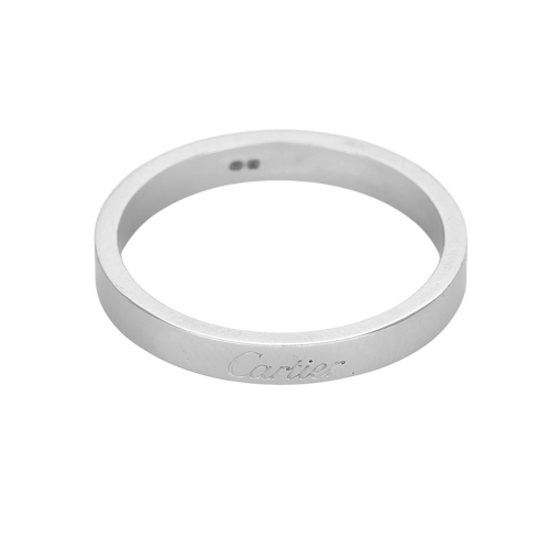63 CARTIER - C DE CARTIER Alliances Platine 58 Facettes DV32120-1