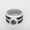 Bague 46.5 Mauboussin - L'Oeuvre Noire - Bague en or blanc, diamant noir et diamants 58 Facettes DV32301-1