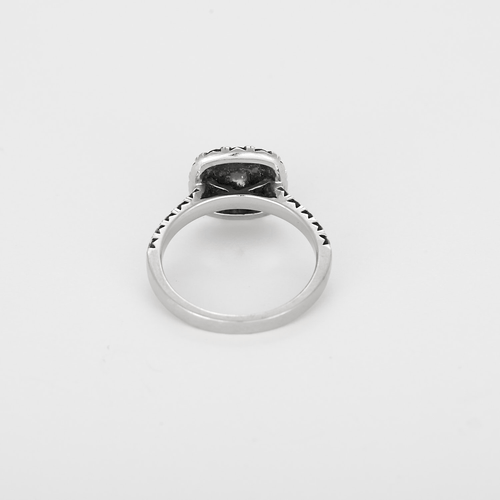 Bague 53 Bague Solitaire en or blanc et diamants 58 Facettes DV26551-1-53-2