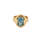 Bague 53 POIRAY - Ma préférence - Bague en or rose et topaze blue london - grenat rhodolite 58 Facettes DV0936-3