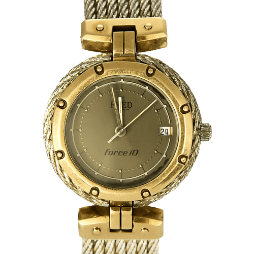 Montre FRED - FORCE 10 - Montre en acier et or jaune 58 Facettes DV32374-1