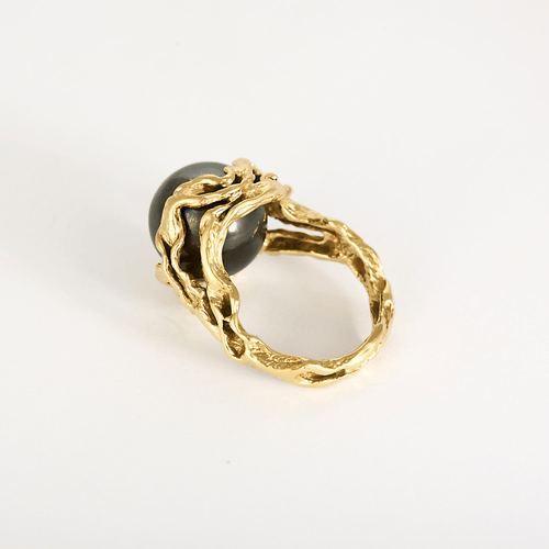 Bague 52.5 Gilbert Albert - Élégante bague en or jaune et perles décoratives 58 Facettes DV32016-1