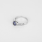 Bague 56.5 Élégante bague Solitaire en or blanc, tanzanite et diamants 58 Facettes DV1834-12