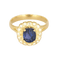 Bague 63 Bague en Or jaune 18k Saphir 58 Facettes DV26158-13
