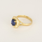 Bague 63 Bague en Or jaune 18k Saphir 58 Facettes DV26158-13