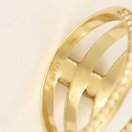 Bague 51 Ileana MAKRI - Bague en or jaune et diamants 58 Facettes DV26158-10