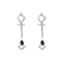 Boucles d'oreilles Boucles d'oreilles en Or blanc 18k Saphir and Diamant 58 Facettes DV31455-3