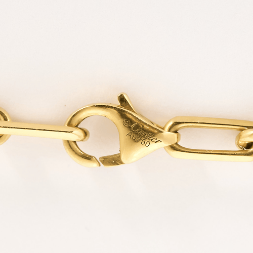 CARTIER - SANTOS - Petit Modèle - Collier en or jaune 18K 58 Facettes DV31360-1