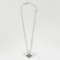 Van Cleef & Arpels - Holiday Pendant 2022 - Rare Collier Alhambra Vintage en or blanc, diamant, porcelaine de Sévres turquoise