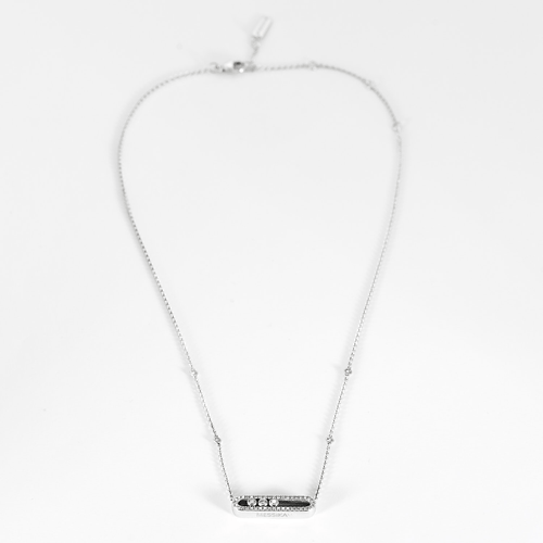 Messika Collier Baby Move en Or blanc 18k Diamant