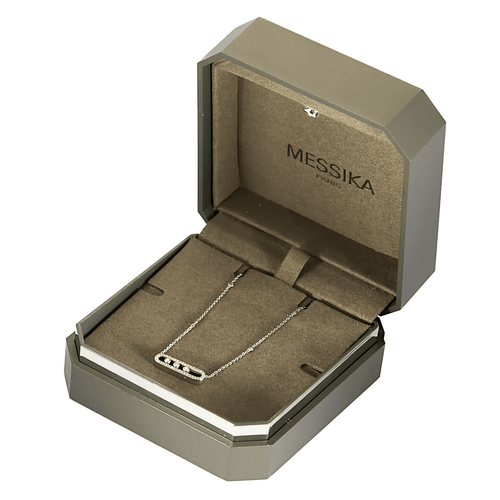Messika Collier Baby Move en Or blanc 18k Diamant