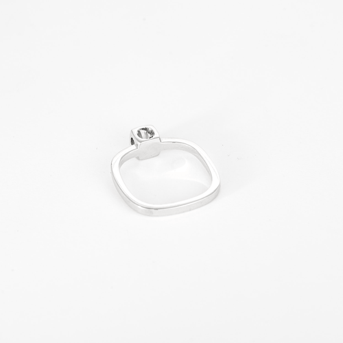 DINH VAN - Le Cube - PM - Bague en or gris et diamant
