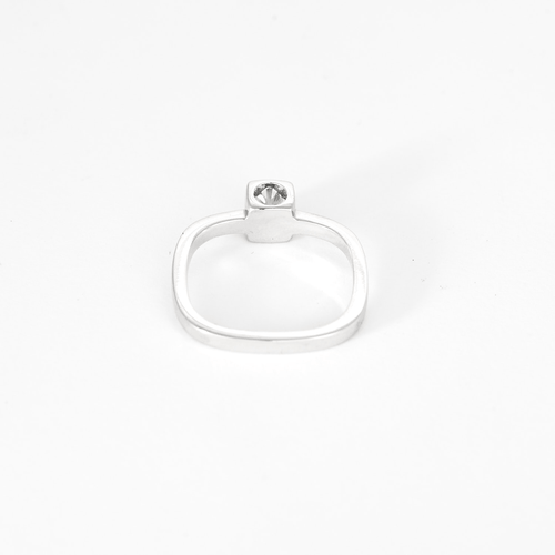 DINH VAN - Le Cube - PM - Bague en or gris et diamant