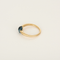 Pomellato Bague M'Ama Non M'Ama en Or rose 18k Topaze bleue