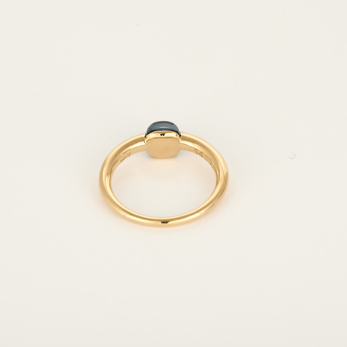 Pomellato Bague M'Ama Non M'Ama en Or rose 18k Topaze bleue