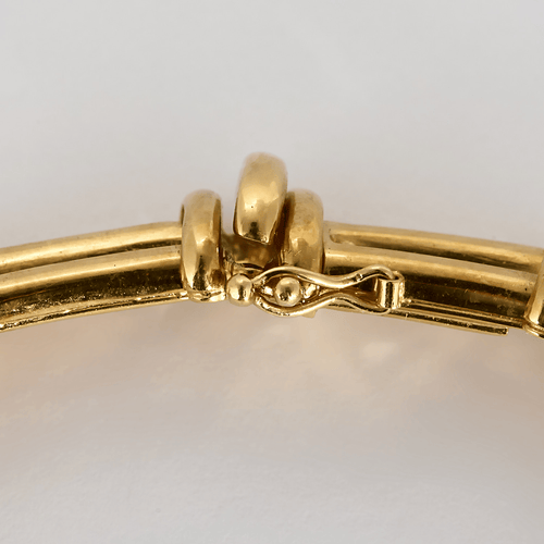 BOUCHERON - Rare collier en or jaune et diamants. Vintage. 1980. 58 Facettes DV32487-2