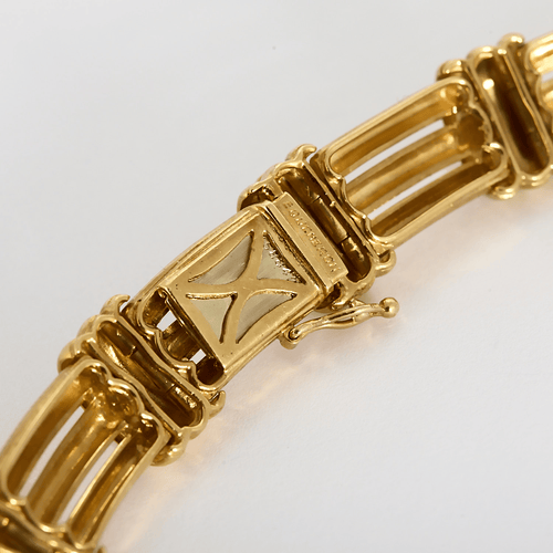 BOUCHERON - Rare collier en or jaune et diamants. Vintage. 1980. 58 Facettes DV32487-2
