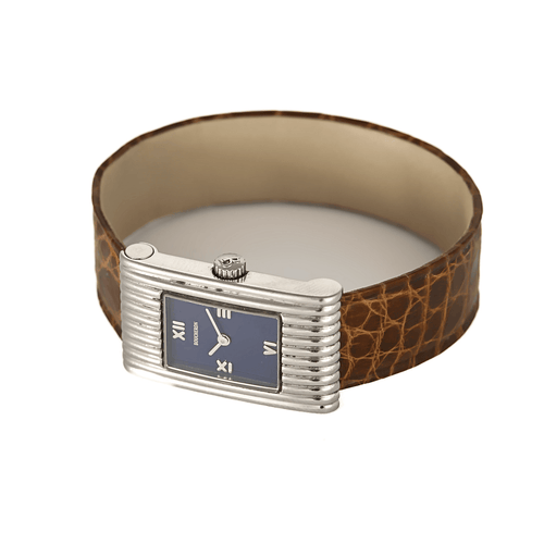 Boucheron - Montre Reflet en acier et cadran bleu 58 Facettes DV8953-11
