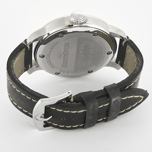 Bracelet montre Meistersinger.  Montre Granmatik 58 Facettes DV2198-5