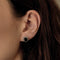 Boucles d'oreilles en Or blanc 18k Saphir and Diamant 58 Facettes DV32533-3