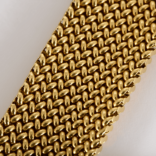 UnoAErre Bracelet maille milanaise or jaune 58 Facettes DV32324-2