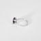 55 Élégante bague en or blanc, améthyste : 1,45 carat et diamants : 0,04 carat 58 Facettes DV31450-43