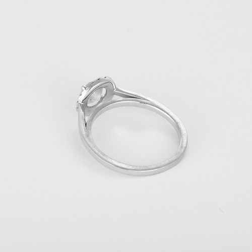 56 Élégante bague Solitaire en or blanc et diamants : 1,14 carat au total 58 Facettes DV32101-1