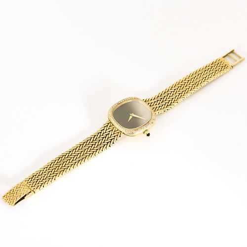 Patek Philippe Montre Ellipse Ladie's en or jaune et cadran onyx 58 Facettes DV31835-1