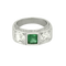 47.5 Bague Platine Diamant and Emeraude 58 Facettes DV26158-16