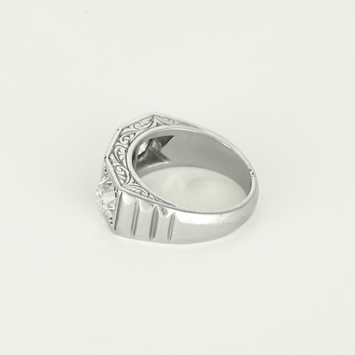 47.5 Bague Platine Diamant and Emeraude 58 Facettes DV26158-16