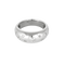 53 Bague jonc bombé en or blanc et diamants 58 Facettes DV0665-11