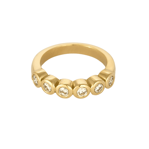 48.5 Bague en Or jaune 18k Diamant 58 Facettes DV26158-26
