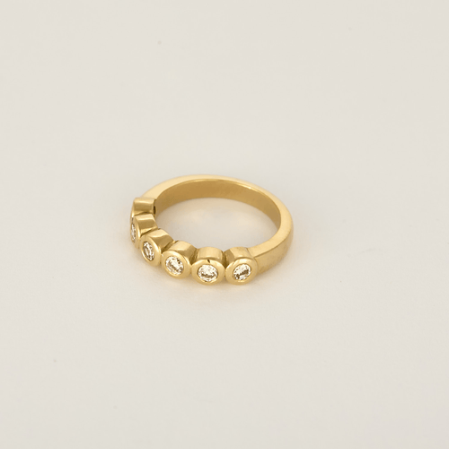 48.5 Bague en Or jaune 18k Diamant 58 Facettes DV26158-26