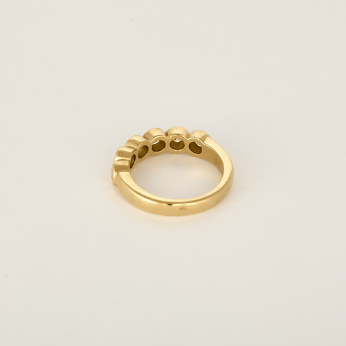 48.5 Bague en Or jaune 18k Diamant 58 Facettes DV26158-26