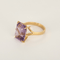60 Bague cocktail en or jaune et améthyste 58 Facettes DV32608-1