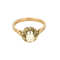 52 Bague Solitaire en or blanc, or jaune et diamant : 0,30 carat 58 Facettes DV26158-19