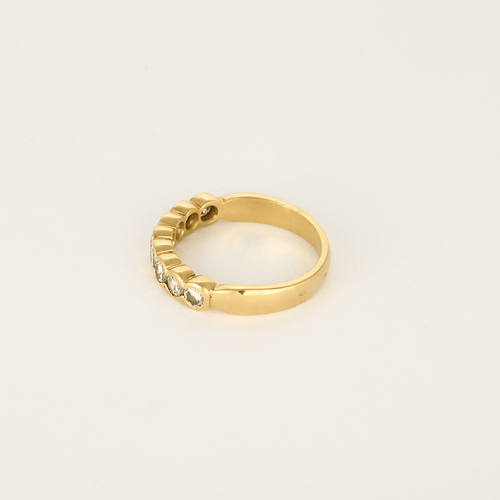 53 Bague en Or jaune 18k Diamant 58 Facettes DV26158-25