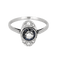 56 Bague en Or blanc 18k Diamant and Saphir 58 Facettes DV16236-12
