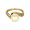 58 Bague en Or jaune 18k Perle de culture blanche 58 Facettes DV32806-6