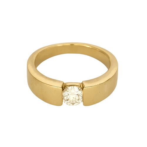 52 Élégante bague jonc en or jaune et diamants : 0,45 carat 58 Facettes DV32524-1